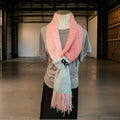 Button Tab - Rose Garden Country Craft Barn Scarf (SC-1018)