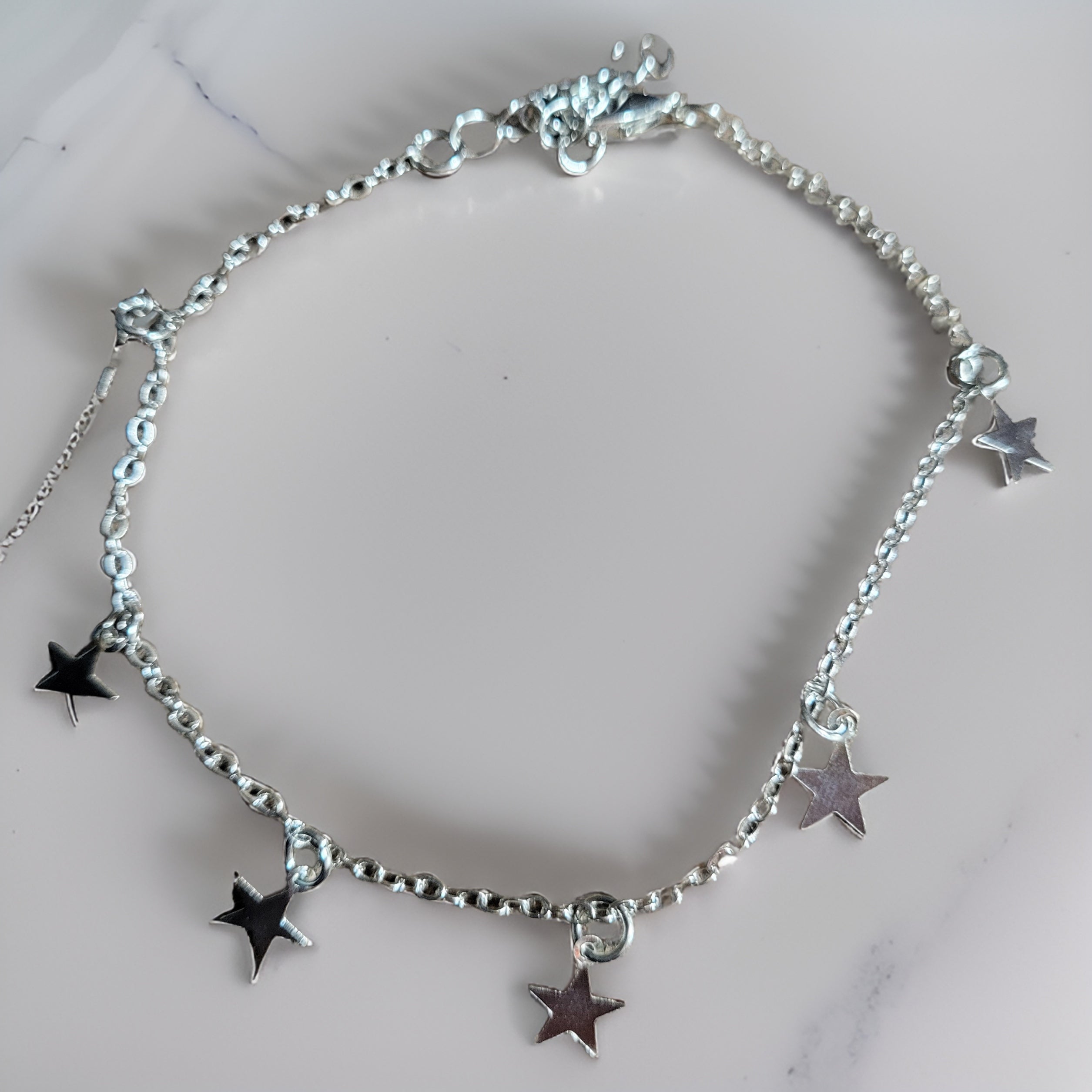 Star Anthem - Silver - Country Craft Barn Anklet (#4003)