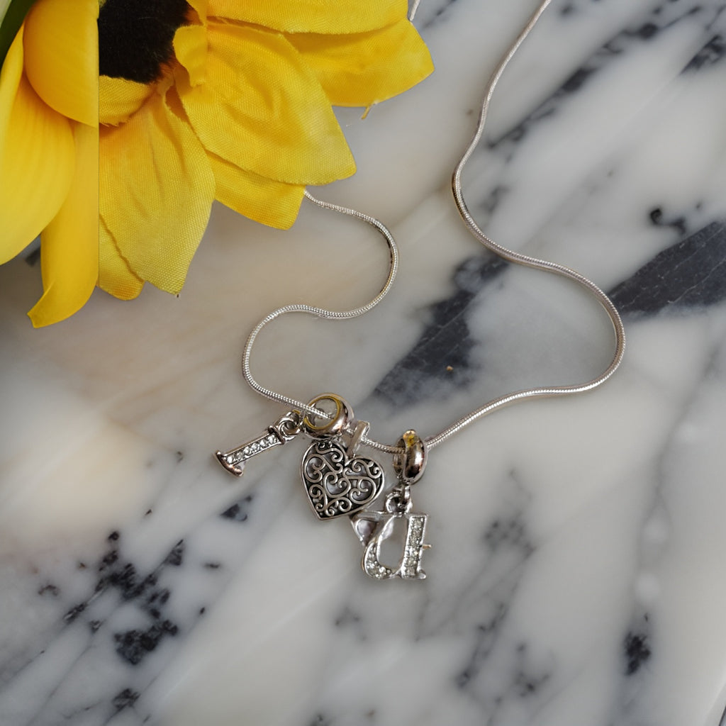 I Love U - Silver Country Craft Barn Necklace (#538)