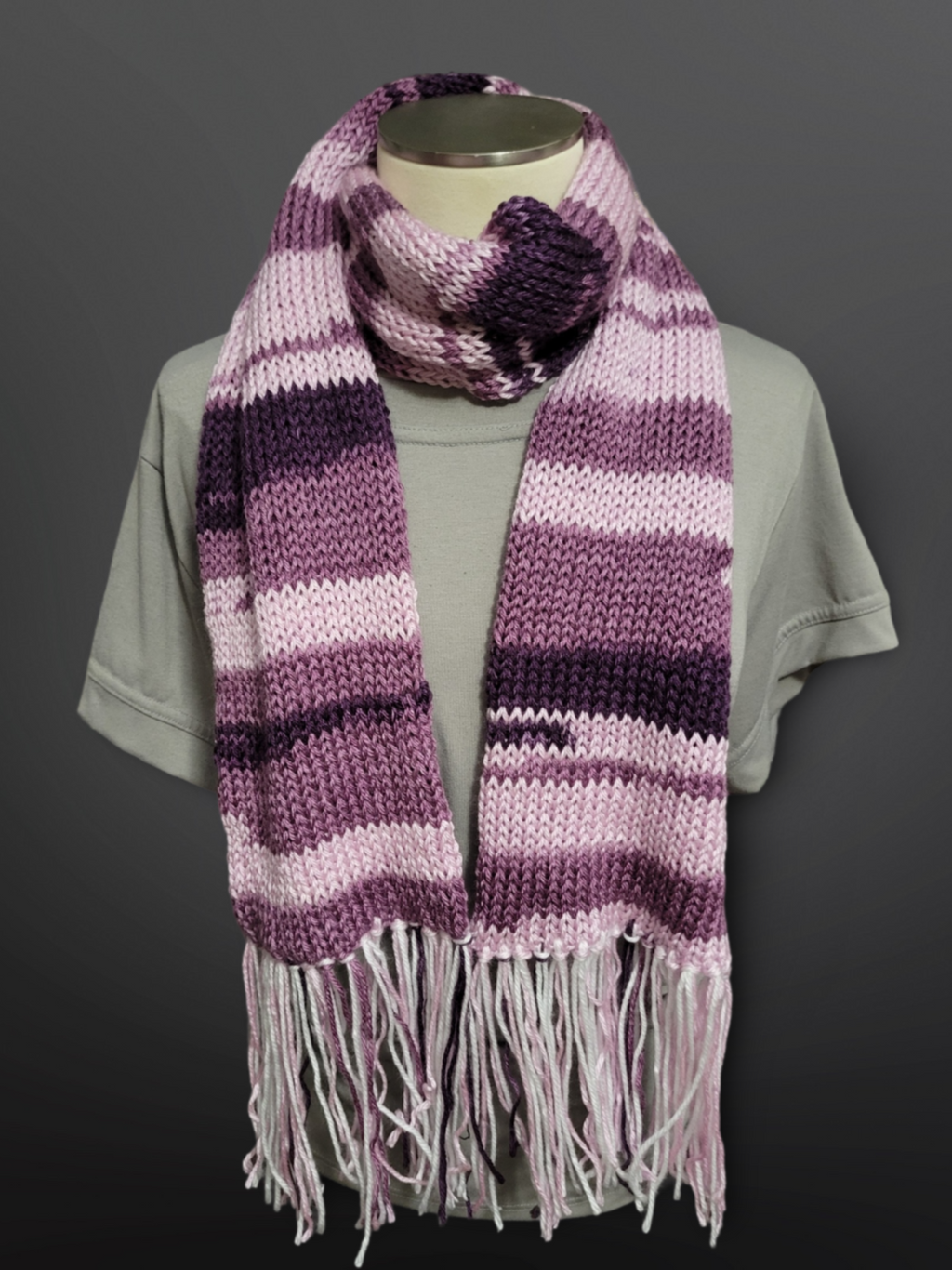 Grape Ombre - Purple Country Craft Barn Scarf Set (SFS-3002)