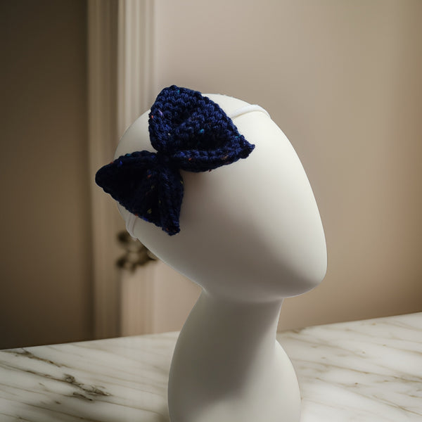 Blue Tweed - Country Craft Barn Infant/Child Headband (#3500)