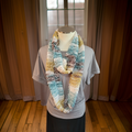 Emerald Pine - Multi Colored Country Craft Barn Infinity Scarf (SC-1019)