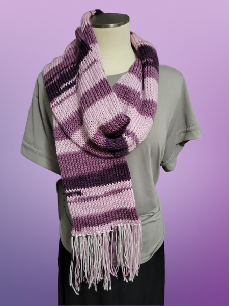 Grape Ombre - Purple Country Craft Barn Scarf Set (#3002)