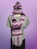 Grape Ombre - Purple Country Craft Barn Scarf Set (SFS-3002)
