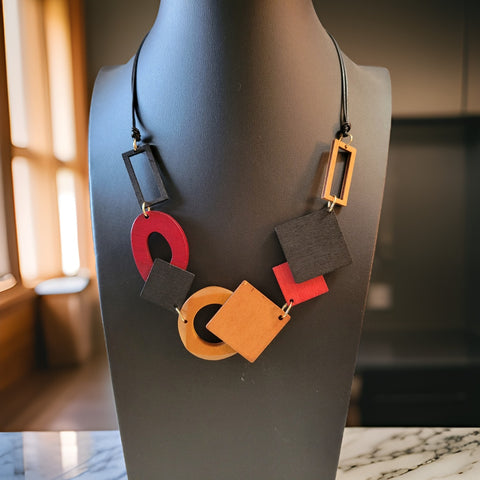 Getting Geometric - Multi Country Craft Barn Necklace