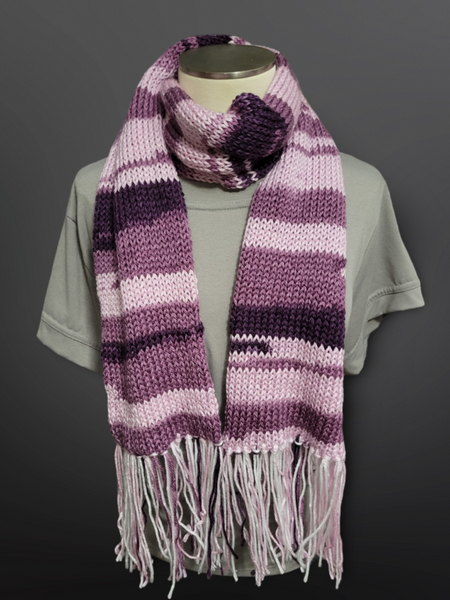 Grape Ombre - Purple Country Craft Barn Scarf Set (#3002)