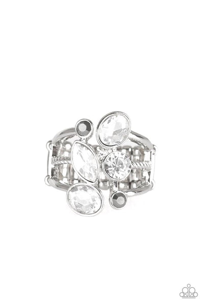 Metro Mingle - Silver Paparazzi Ring (R212)