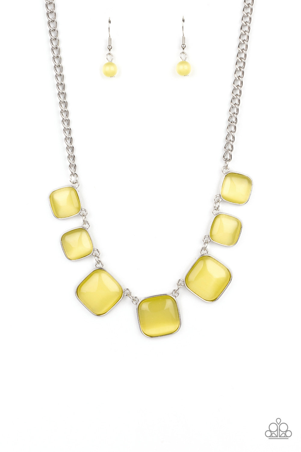 Aura Allure - Yellow Paparazzi Necklace