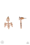 Paparazzi Earrings - Autumn Shimmer - Rose Gold (PZ-1084)