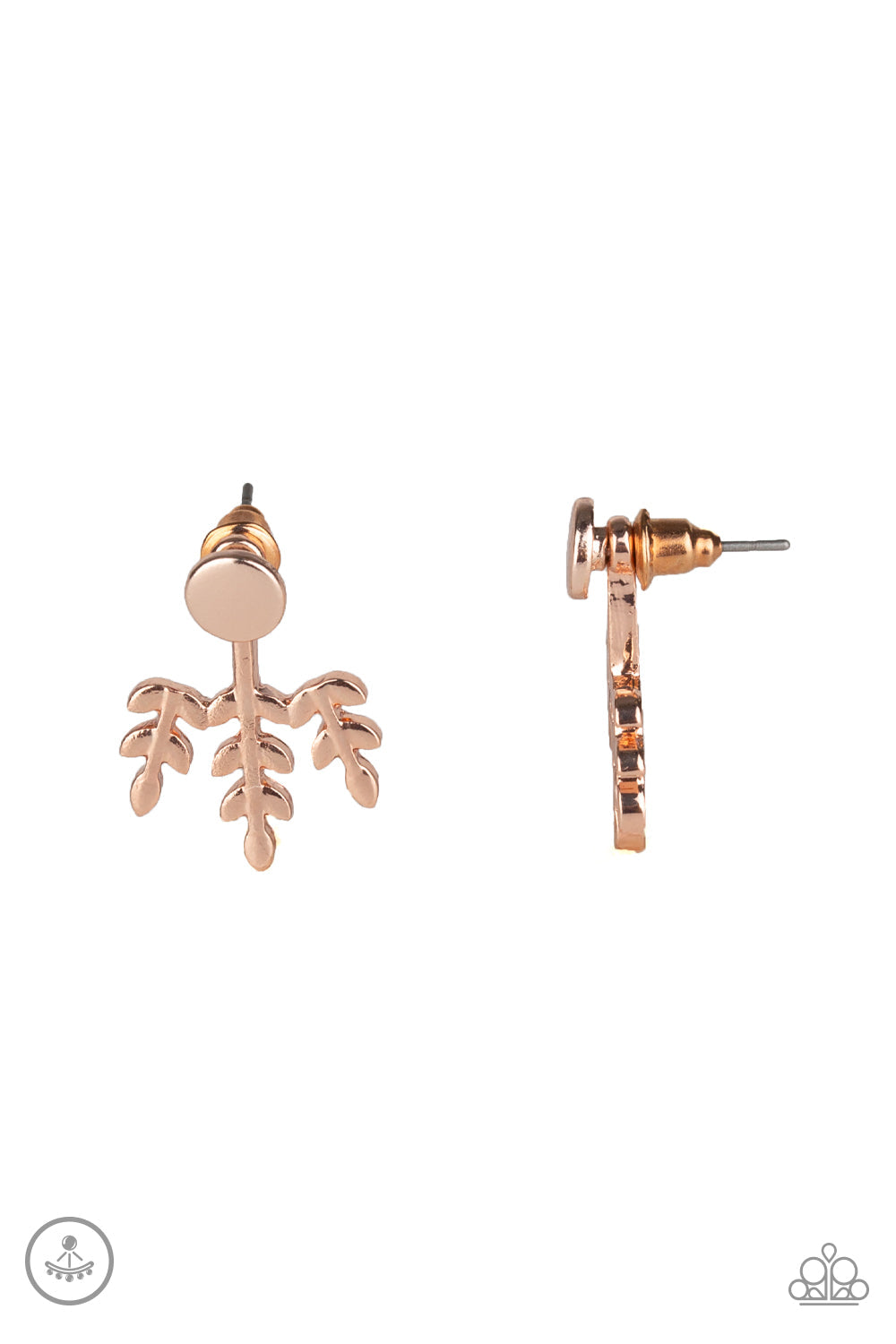 Paparazzi Earrings - Autumn Shimmer - Rose Gold (#1084)