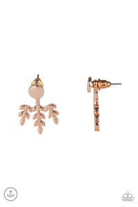 Paparazzi Earrings - Autumn Shimmer - Rose Gold (#1084)