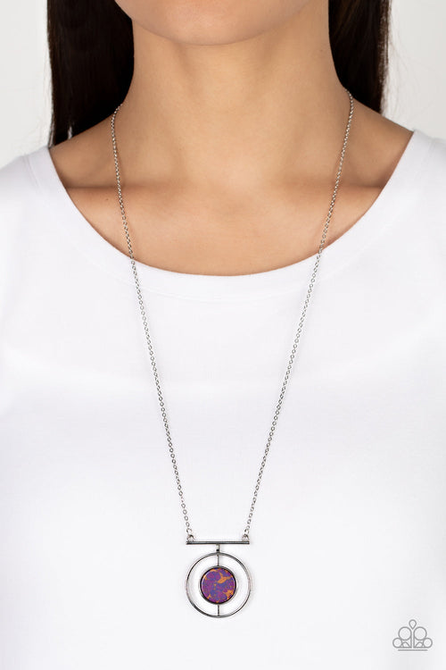Boulevard Bazaar - Purple Paparazzi Necklace (#4816)