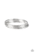 Casually Couture - Silver-Paparazzi Bracelets (PZ-1267)