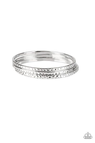 Casually Couture - Silver-Paparazzi Bracelets (#1267)