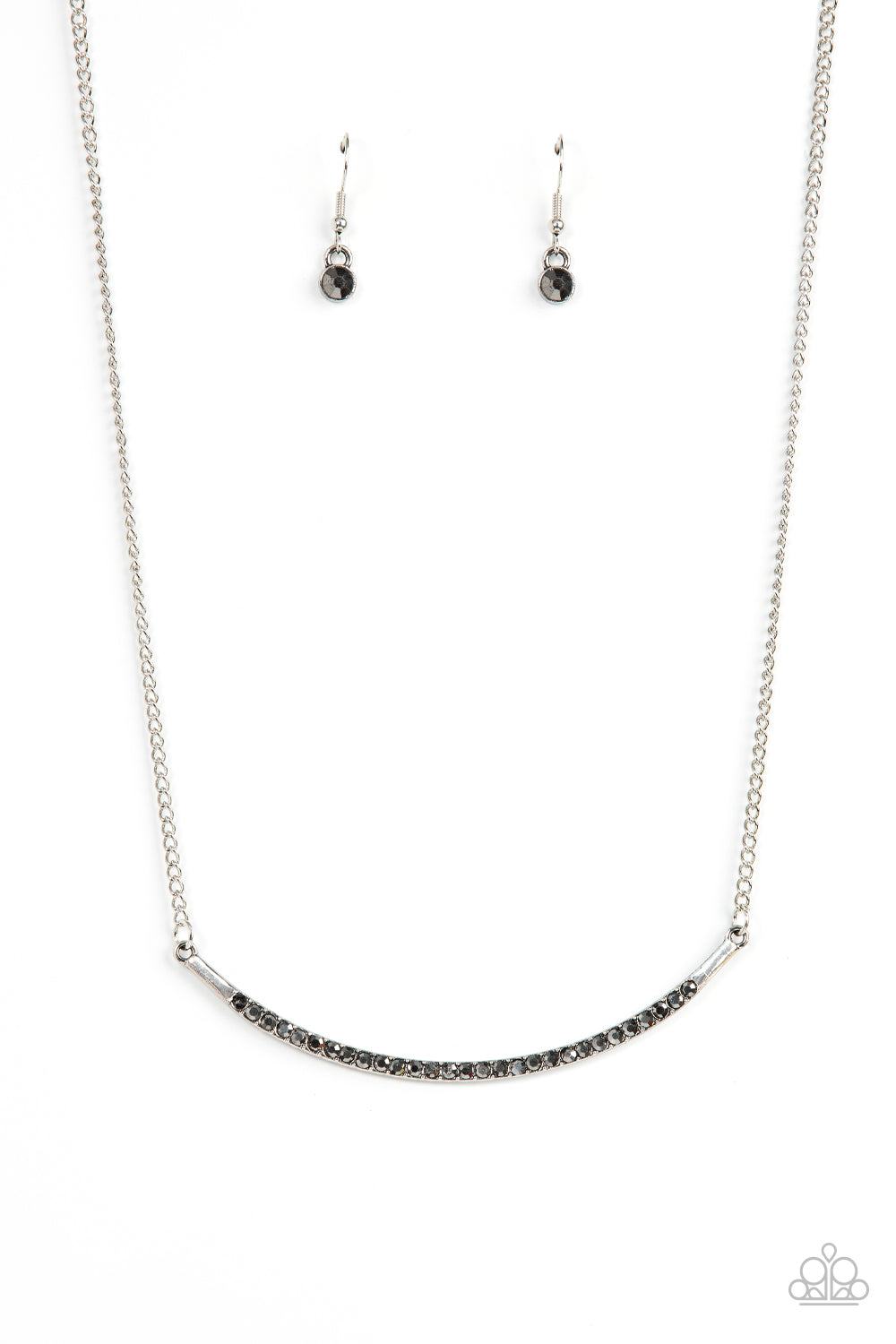 Collar Poppin Sparkle - Silver Paparazzi Necklace (#4318)
