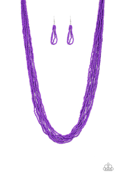 Paparazzi Necklace - Congo Colada - Purple (PZ-1048)