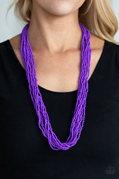 Paparazzi Necklace - Congo Colada - Purple (PZ-1048)