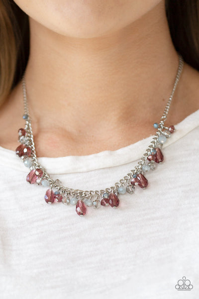 Courageously Catwalk - Purple Paparazzi Necklace (PZ-730)
