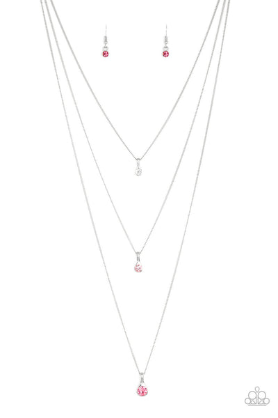 Paparazzi Necklace - Crystal Chic - Pink (#257)