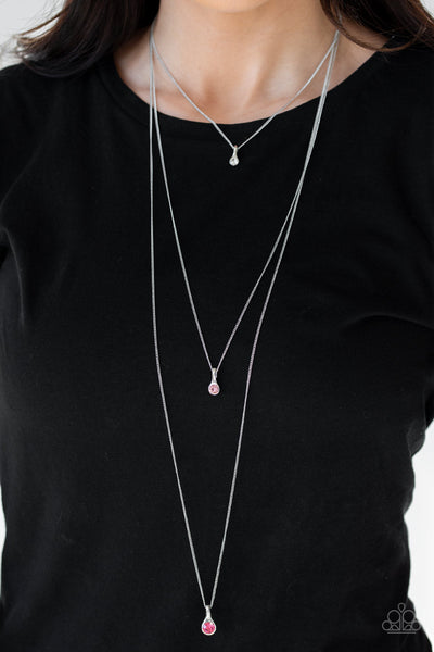Paparazzi Necklace - Crystal Chic - Pink (#257)
