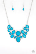 Paparazzi Necklace - Demi-Diva - Blue (PZ-777)