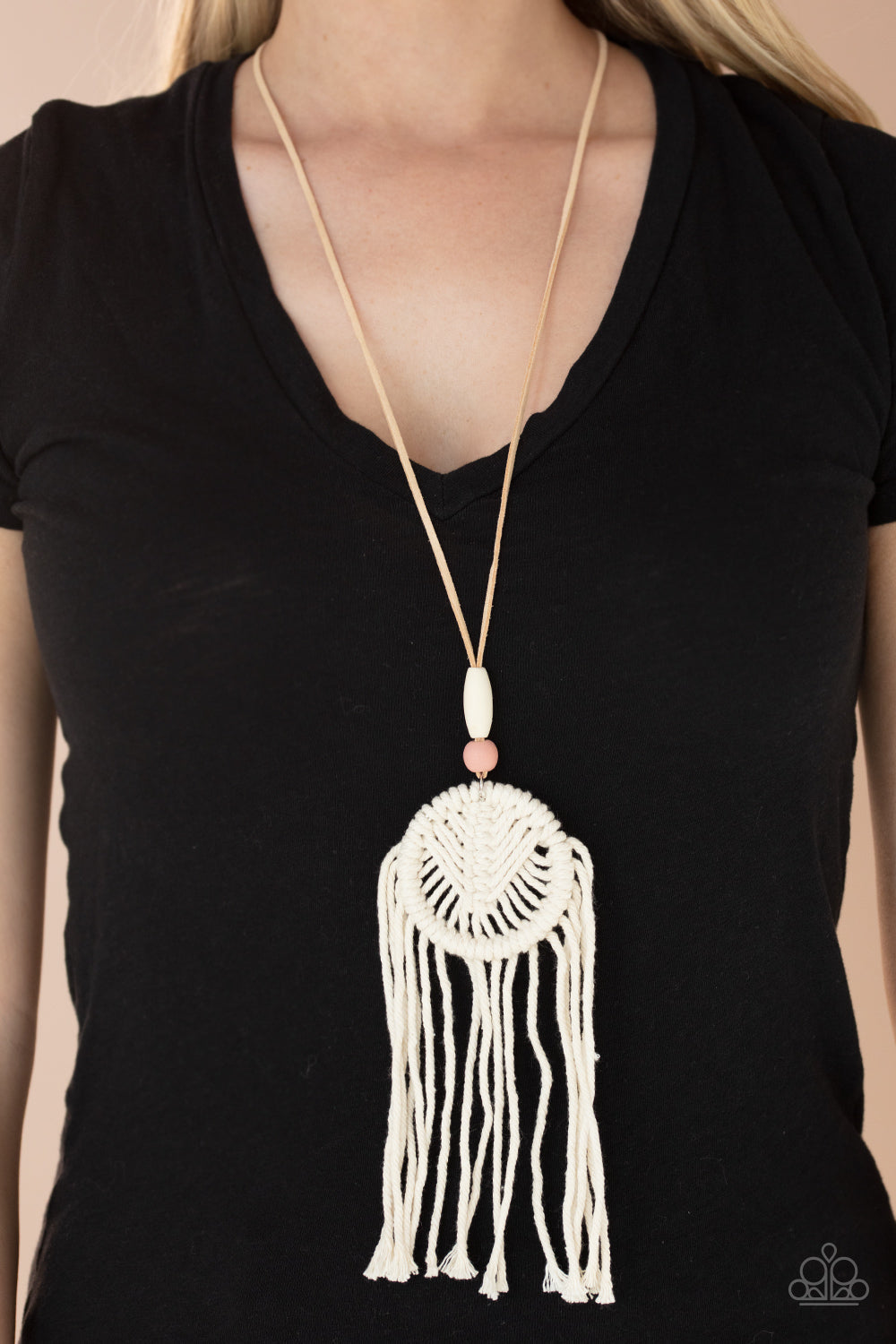 Desert Dreamscape - Pink Paparazzi Necklace (PZ-2907)