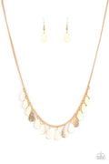 Eastern CHIME Zone - Gold Paparazzi Necklace (#2030)