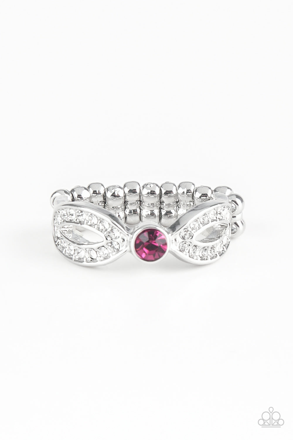 Extra Side Of Elegance - Pink-Paparazzi Ring (R156)
