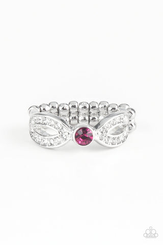 Extra Side Of Elegance - Pink-Paparazzi Ring (R156)