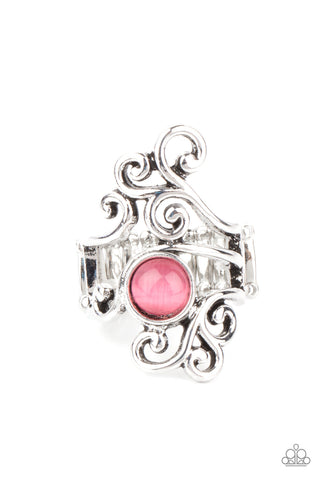 Glimmering Grapevines - Pink Paparazzi Ring (R146)