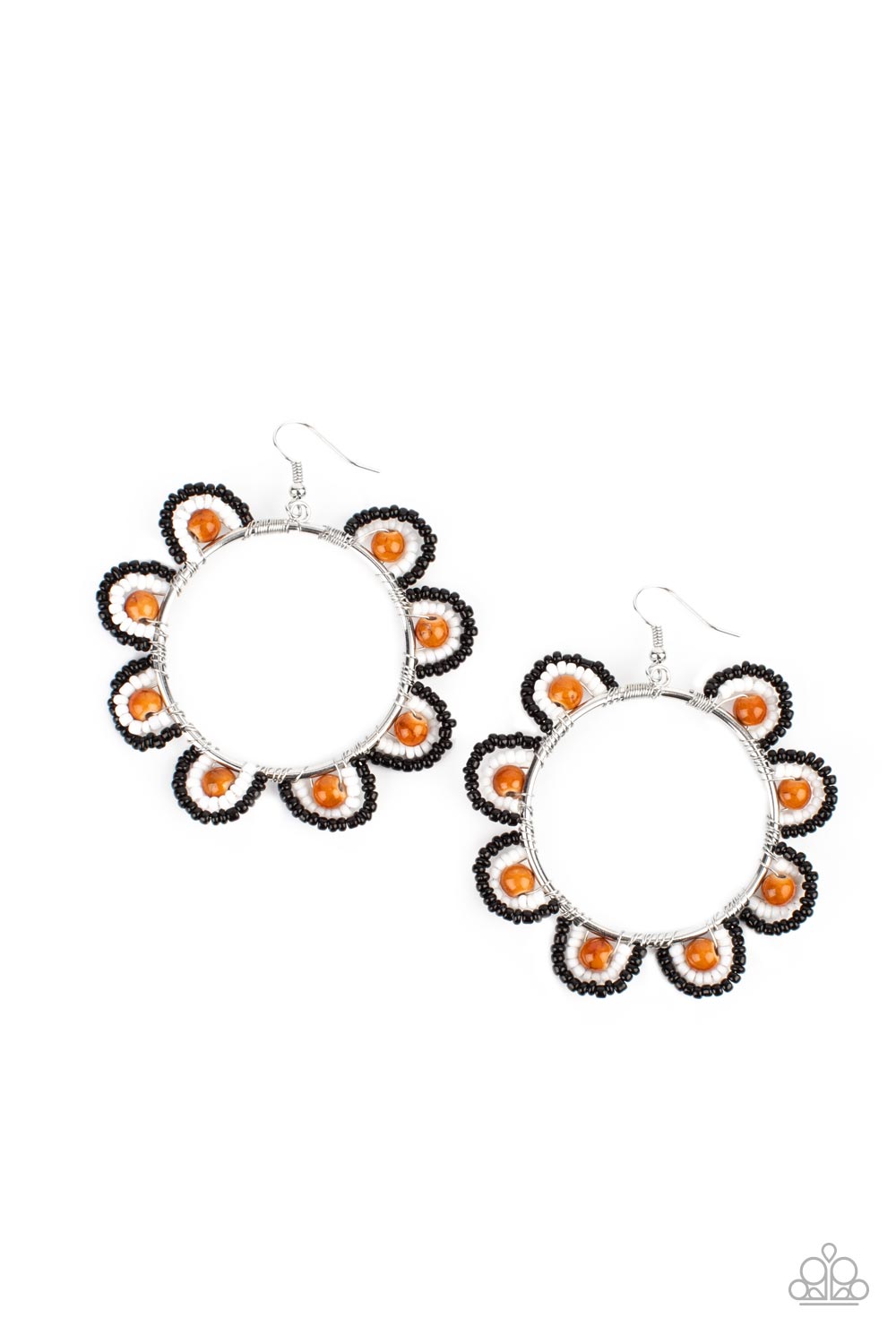 Groovy Gardens - Brown Paparazzi Earrings (#4884)