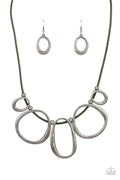 Historical Hipster - Green Paparazzi Necklace (#4442)