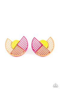 Its Just an Expression - Pink Paparazzi Earrings