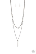 Paparazzi Long Necklace - Keep Your Eye On The Pendulum - Black (#071)
