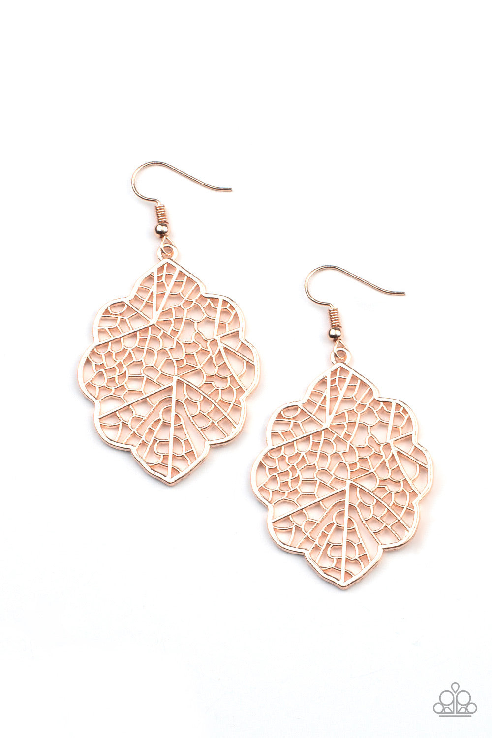 Meadow Mosaic - Rose Gold Paparazzi Earrings