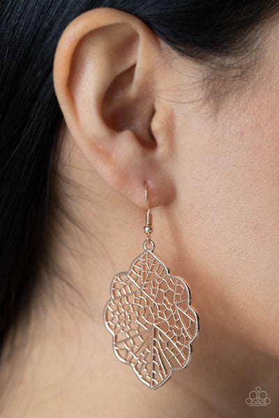 Meadow Mosaic - Rose Gold Paparazzi Earrings