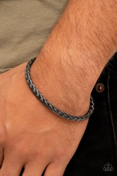 Metalhead Medley - Black Paparazzi Men's Bracelet