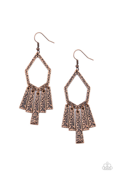 Museum Find - Copper Paparazzi Earrings