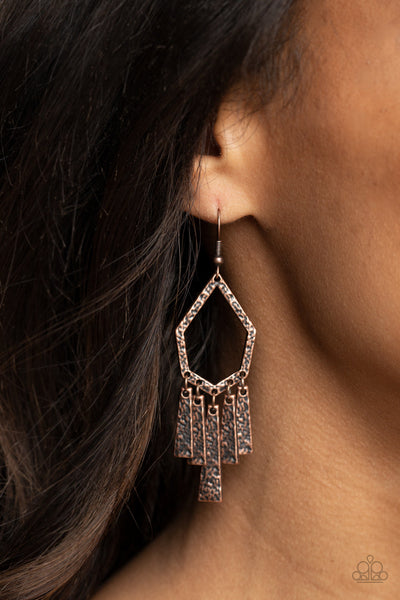 Museum Find - Copper Paparazzi Earrings