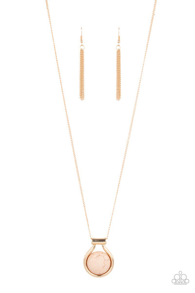 Patagonian Paradise - Brown Paparazzi Necklace