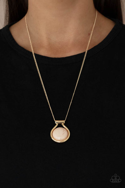 Patagonian Paradise - Brown Paparazzi Necklace