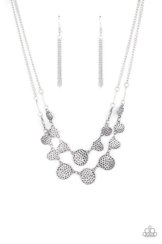 Pebble Me Pretty - Silver Paparazzi Necklace