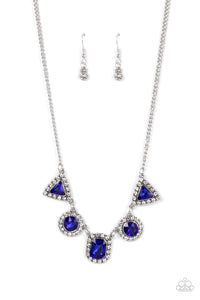 Posh Party Avenue - Blue Paparazzi Necklace (#2301)