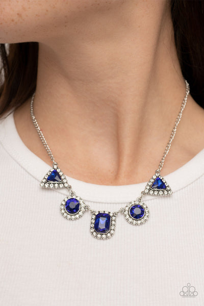 Posh Party Avenue - Blue Paparazzi Necklace (#2301)