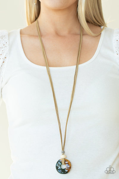 Primal Paradise - Brown Paparazzi Necklace