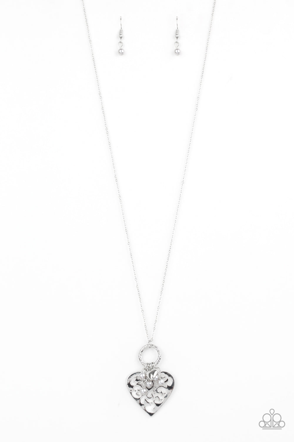 Romeo Romance - Silver Paparazzi Necklace (#2147)