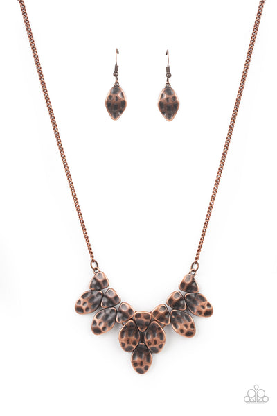 Rustic Smolder - Copper Paparazzi Necklace