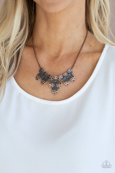 Rustic Smolder - Copper Paparazzi Necklace