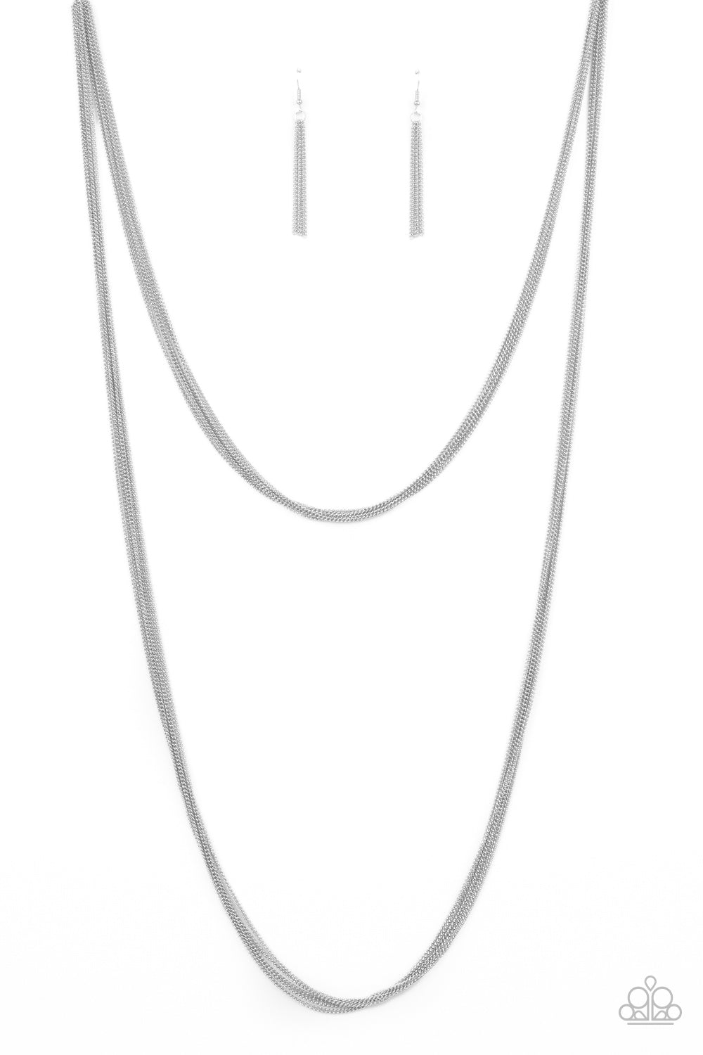 Save Your TIERS - Silver Paparazzi Necklace