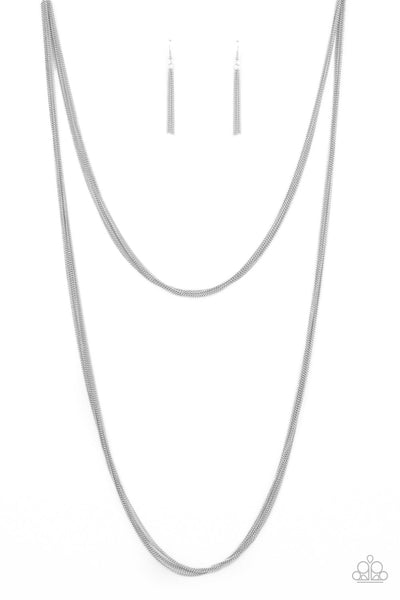 Save Your TIERS - Silver Paparazzi Necklace